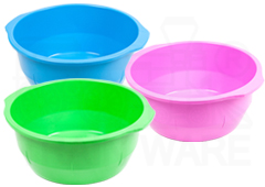 Wholesale 10L medium-sized plastic basins, high-quality durable washbasins at factory prices, Made in Thailand