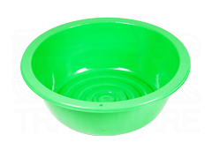Wholesale 10-liter and 30-liter plastic basins in sweet pastel colors, available in bulk per dozen, Bangkok Thailand
