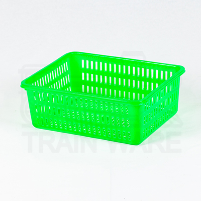 Wholesale Small Green Square Baskets (30cm x 11cm) wholesaler in Rama 2, Bang Khun Thian, Bangkok, Thailand