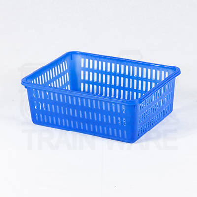 Wholesale Small Blue Square Baskets (30cm x 11cm) wholesaler in Rama 2, Bang Khun Thian, Bangkok, Thailand