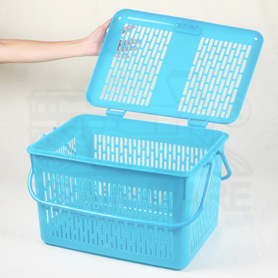 Clear blue cat carrier basket at wholesale price from plastic factory in Rama2 Bangkok Thailand