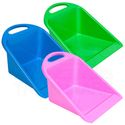 Wholesale short-handled plastic dustpans in pink blue and green assorted colors - Plastic dustpan manufacturing and bulk sales factory in Thailand