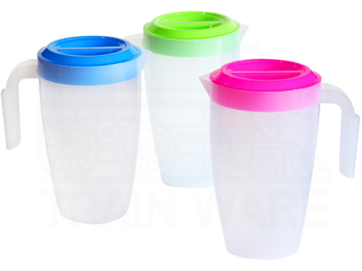 Plastic jug 
				with ice tongs cavity