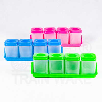 Wholesaler and OEM manufacturer of plastic kitchenware and long tray plastic condiment sets in Thailand